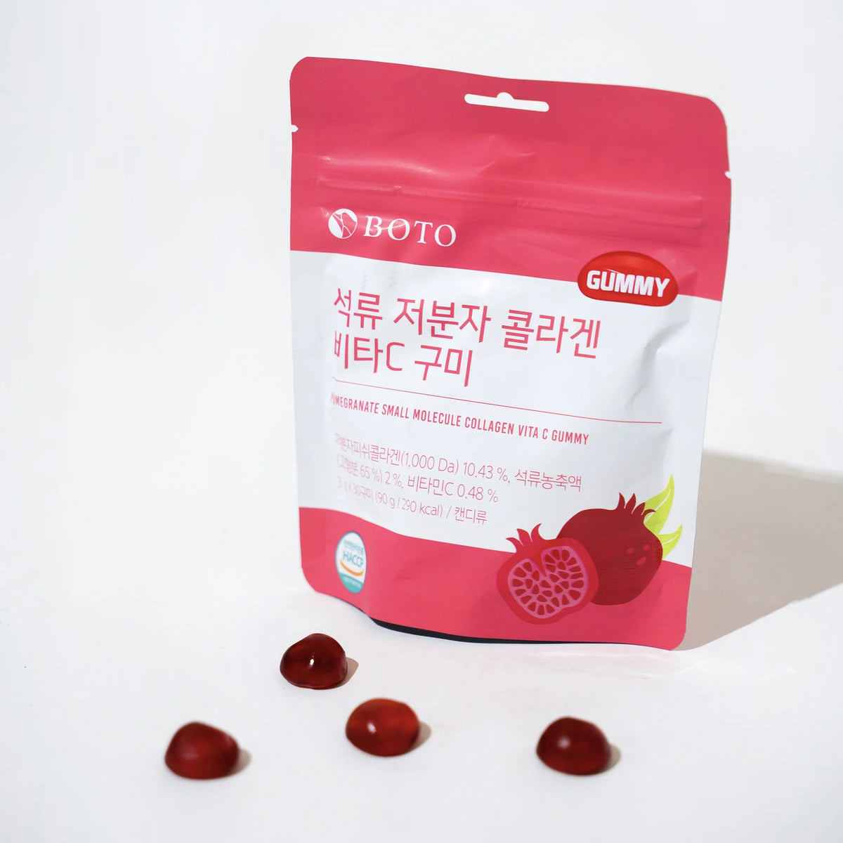 Pomegranate Small Molecule Collagen Vita C Gummy