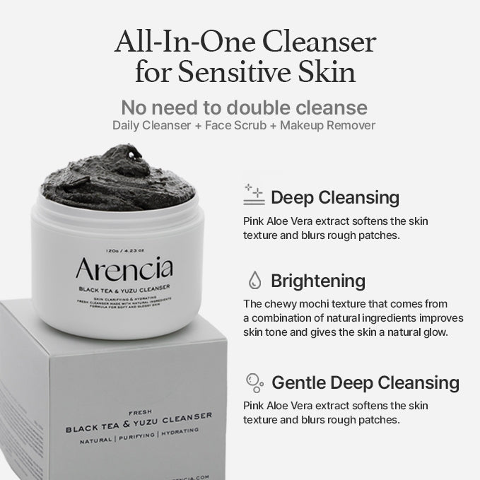 Black Tea Rice Mochi Cleanser