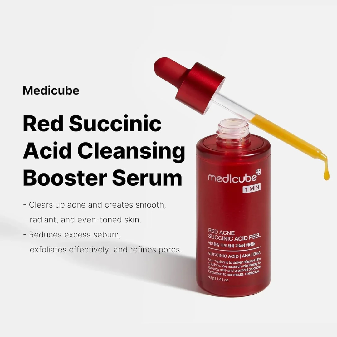 Red Acne Succinic Acid Peel