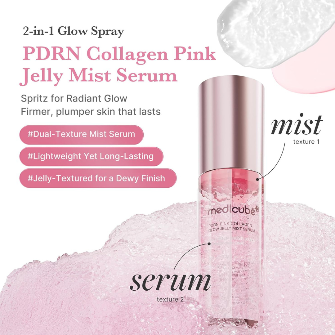 PDRN Pink Collagen Glow Jelly Mist Serum